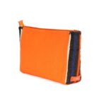 Leather Clutch in Orange