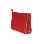 Leather Clutch in Red