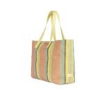 Kilim Beach Bag with Yellow Straps