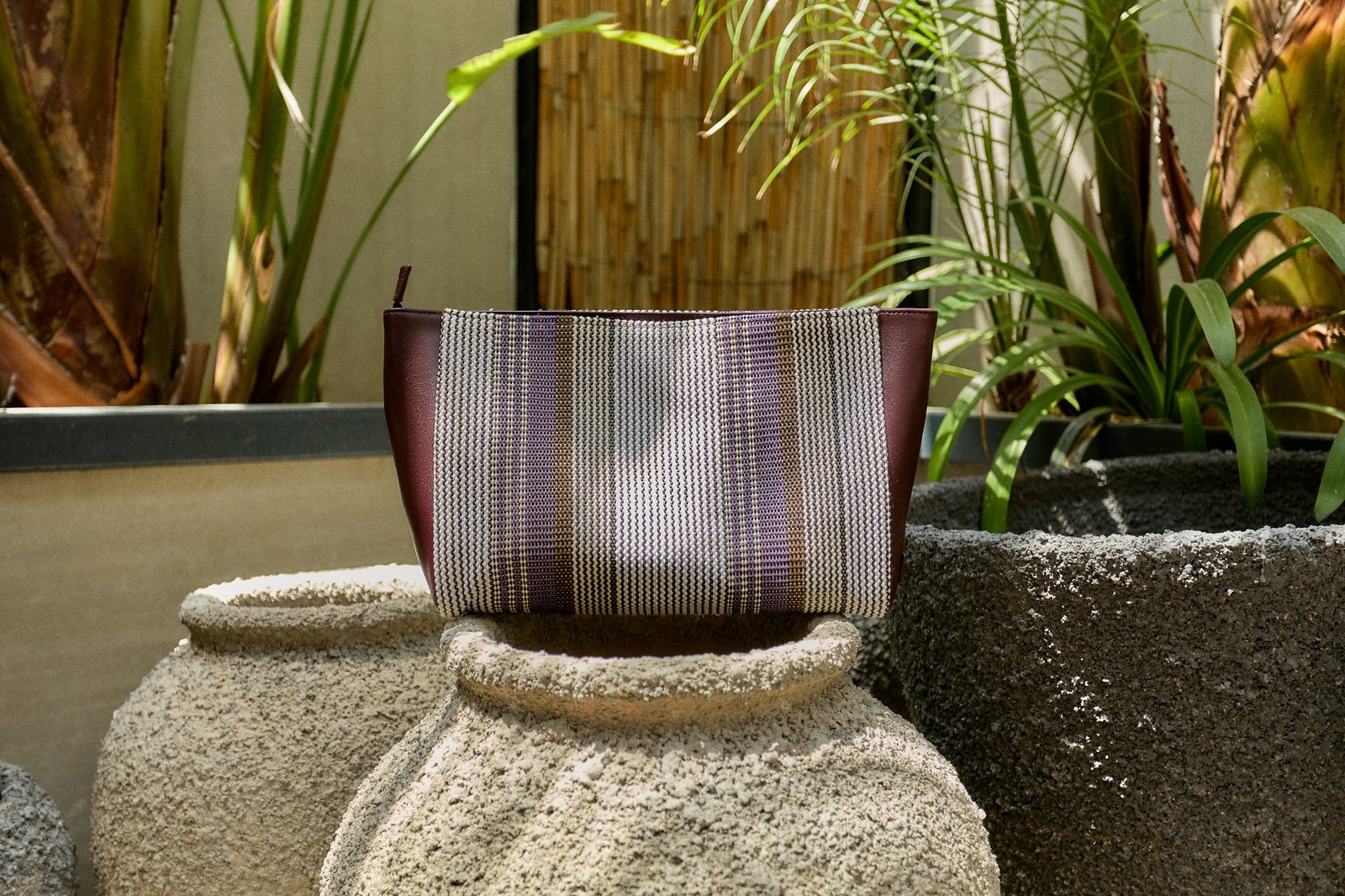 MORRO_9209 Clutch in Stripes - Görsel 1