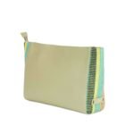LEATHER CLUTCH in Mint Green 2
