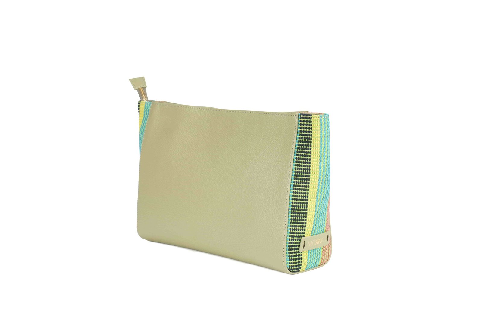 DSC06884 (1) LEATHER CLUTCH in Mint Green 2 - Görsel 1