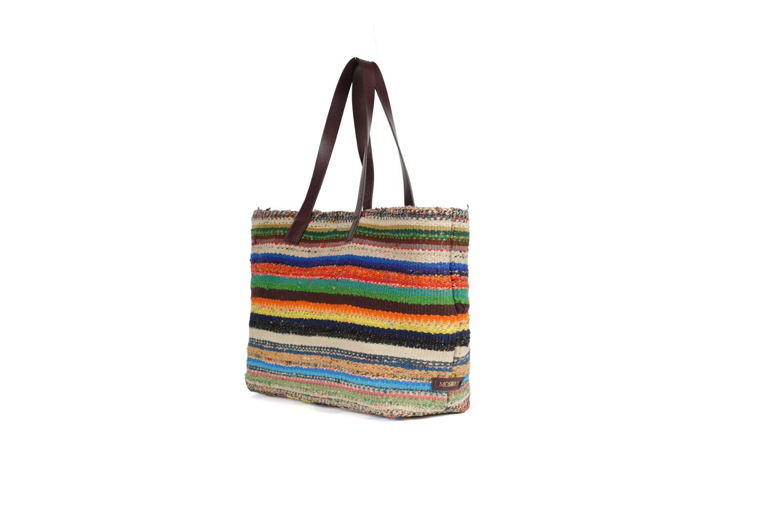 WhatsApp Image 2026-06-09 at 09.19.01 KİLİM BEACH BAG with Navy Blue Straps - Görsel 1