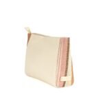 LEATHER CLUTCH in Off White