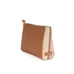 LEATHER CLUTCH in Toffee